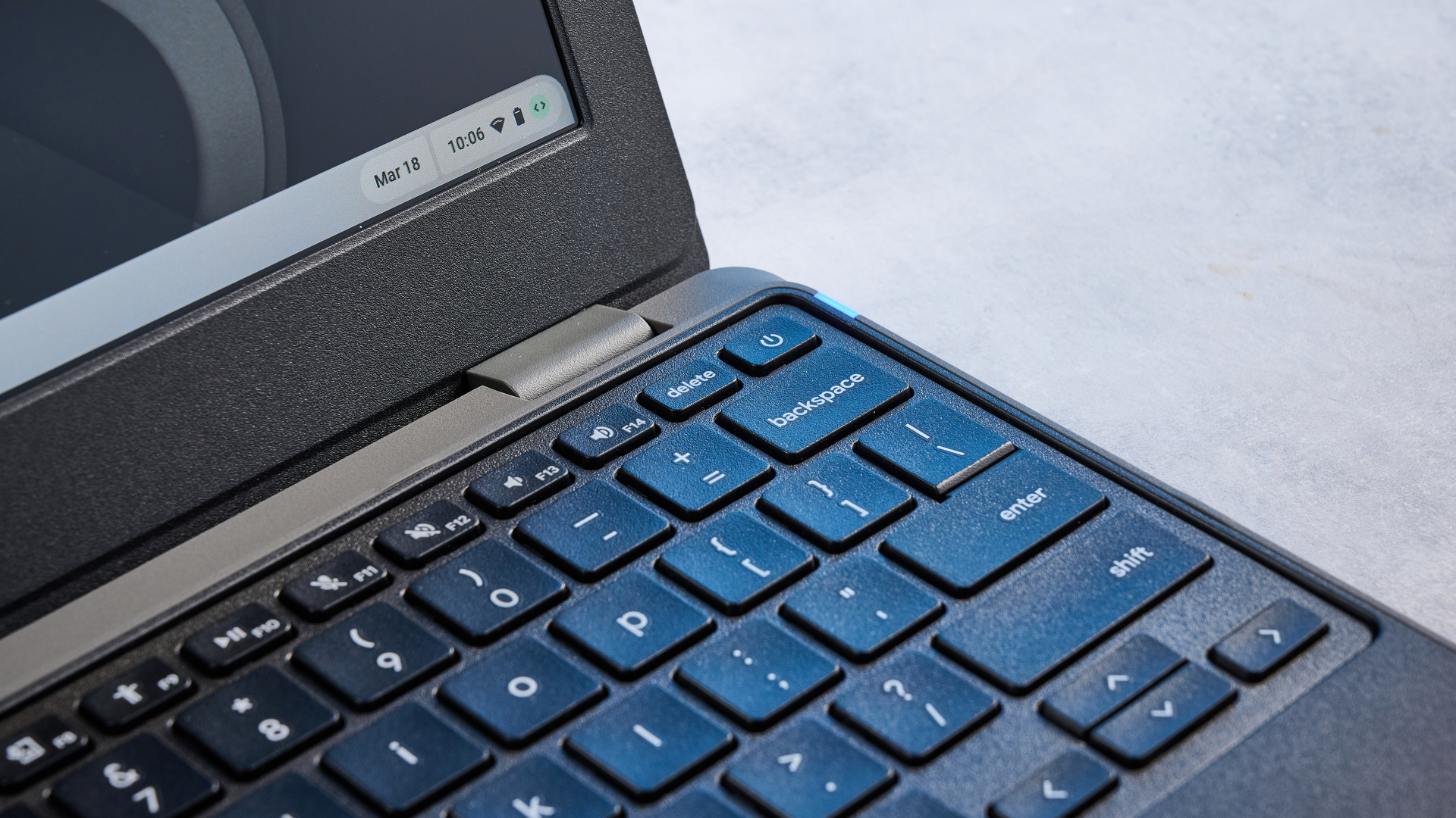 A black Acer Chromebook 311 (C725)