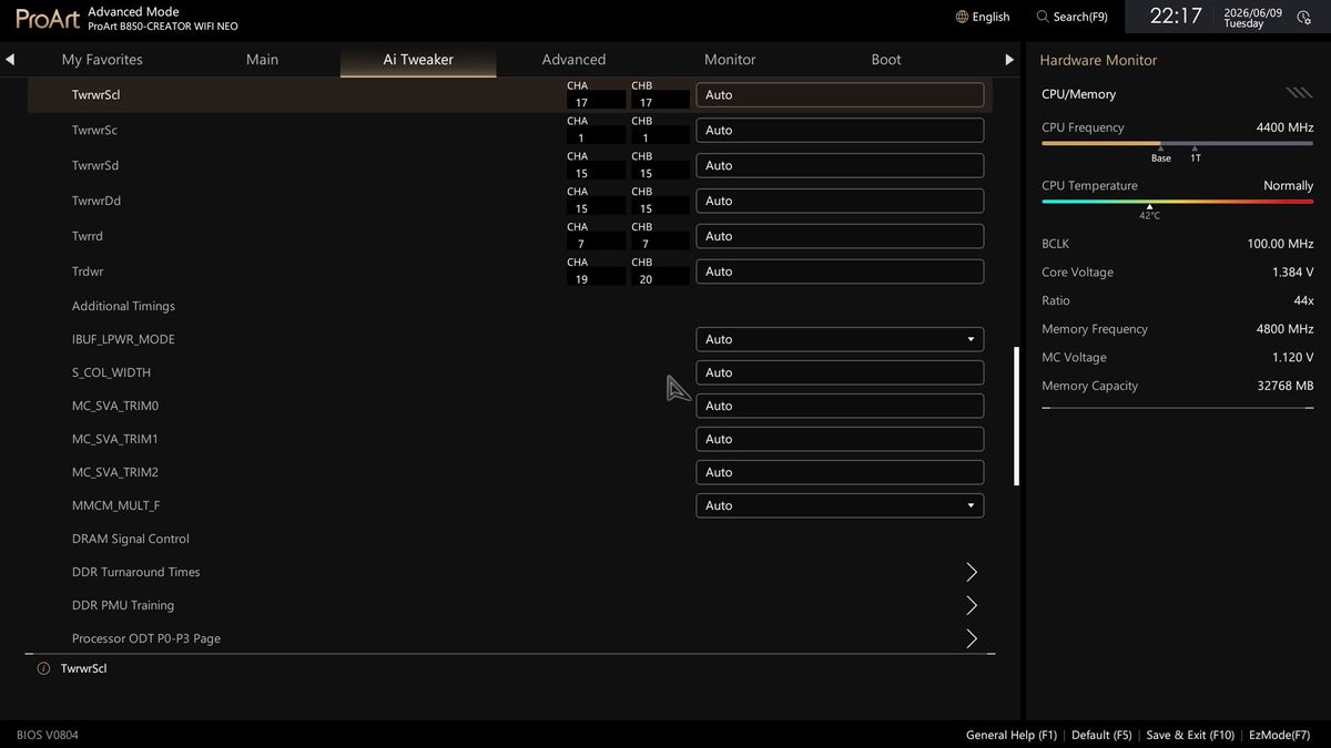 Asus B850-Creator Wifi Neo - BIOS