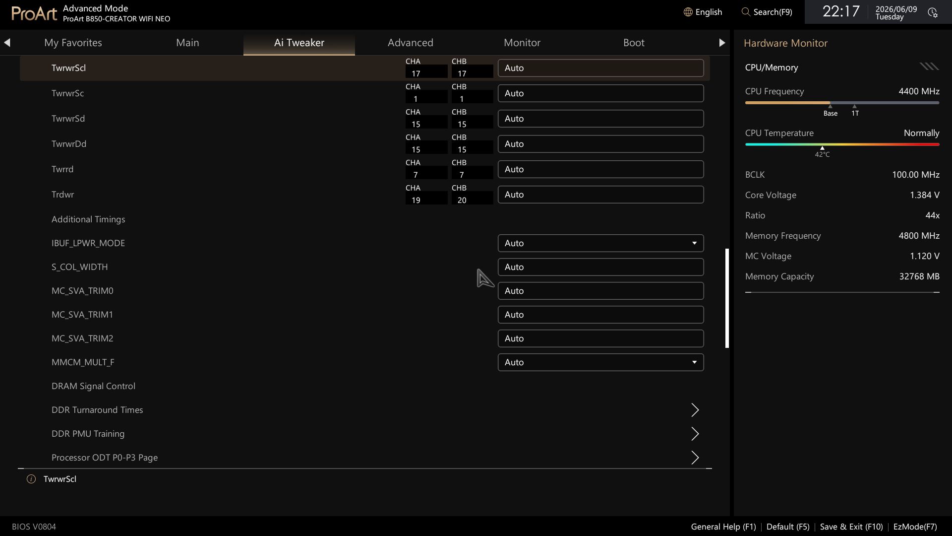 Asus B850-Creator Wifi Neo - BIOS