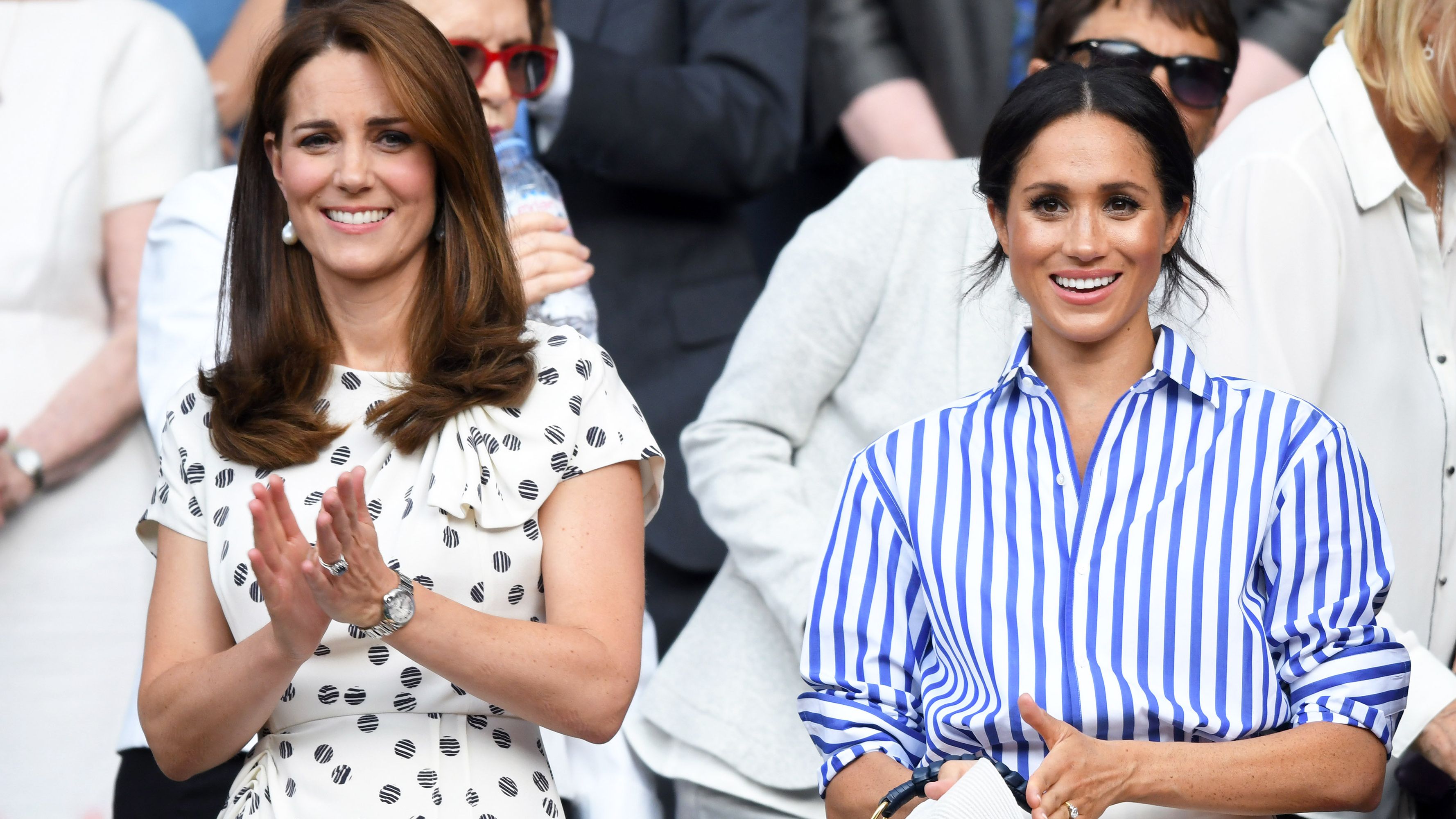 Kate Middleton perfect in polka dots for Wimbledon final - pictures