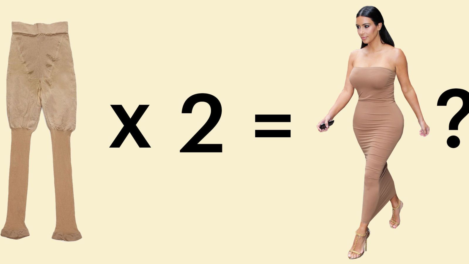 Kim Kardashian says it takes two pairs of Spanx to fit her tight