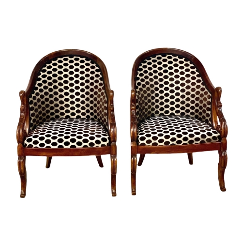 1st Dibs, Pair of Petites Bergeres Armchairs