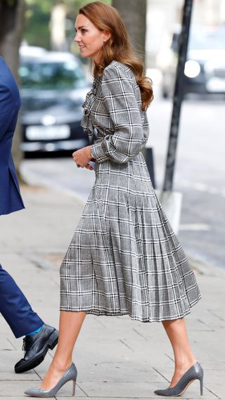 Catherine, Duchess of Cambridge visits University College London's Centre for Longitudinal Studies in 2021