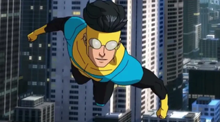 The hero Invincible in the upcoming Amazon Prime Video series.