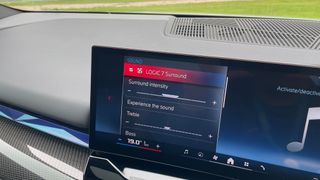 Logic 7 sound menu in the 2024 BMW 5 Series