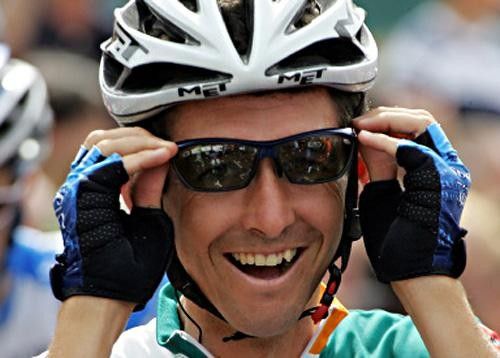Roberto Heras (Liberty Seguros) seemed to be looking forward to another round with Menchov