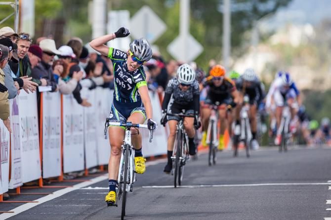 Lauren Stephens (Team Tibco) with the win