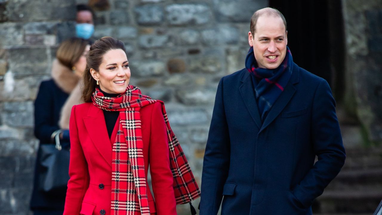 Catherine, Duchess of Cambridge and Prince William, Duke of Cambridge visit to Cardiff Castle on December 08, 2020 in Cardiff, Wales