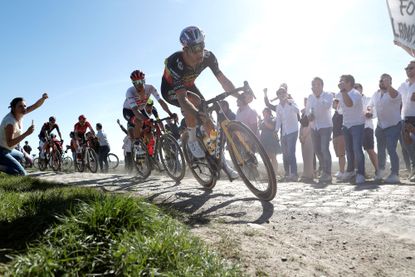 Wout van Aert in action at last year's race
