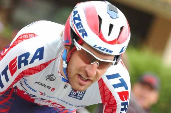 Vladimir Karpets leads Katusha's charge.