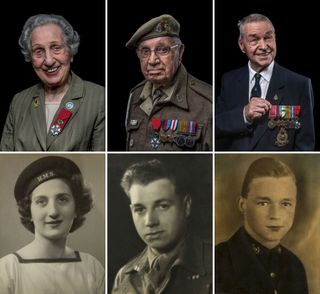 D-Day veterans (l to r) Marie Scott, William 'Arthur' Jones and Eric Carter