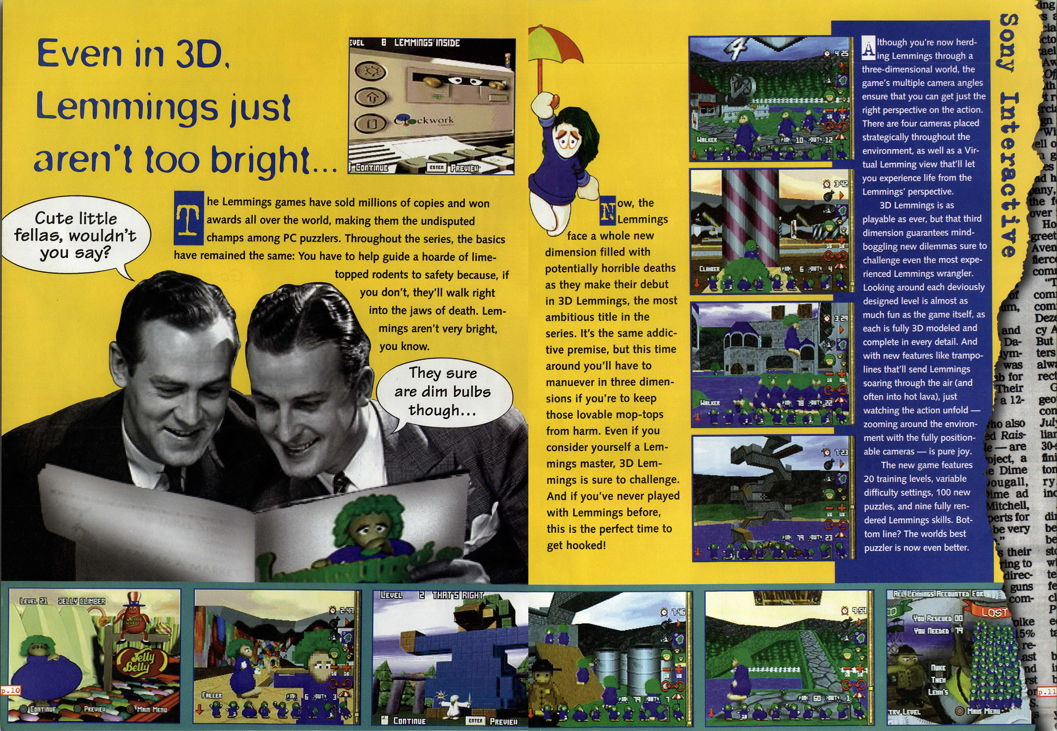 PC Gamer January 1996 Sony Interactive ads