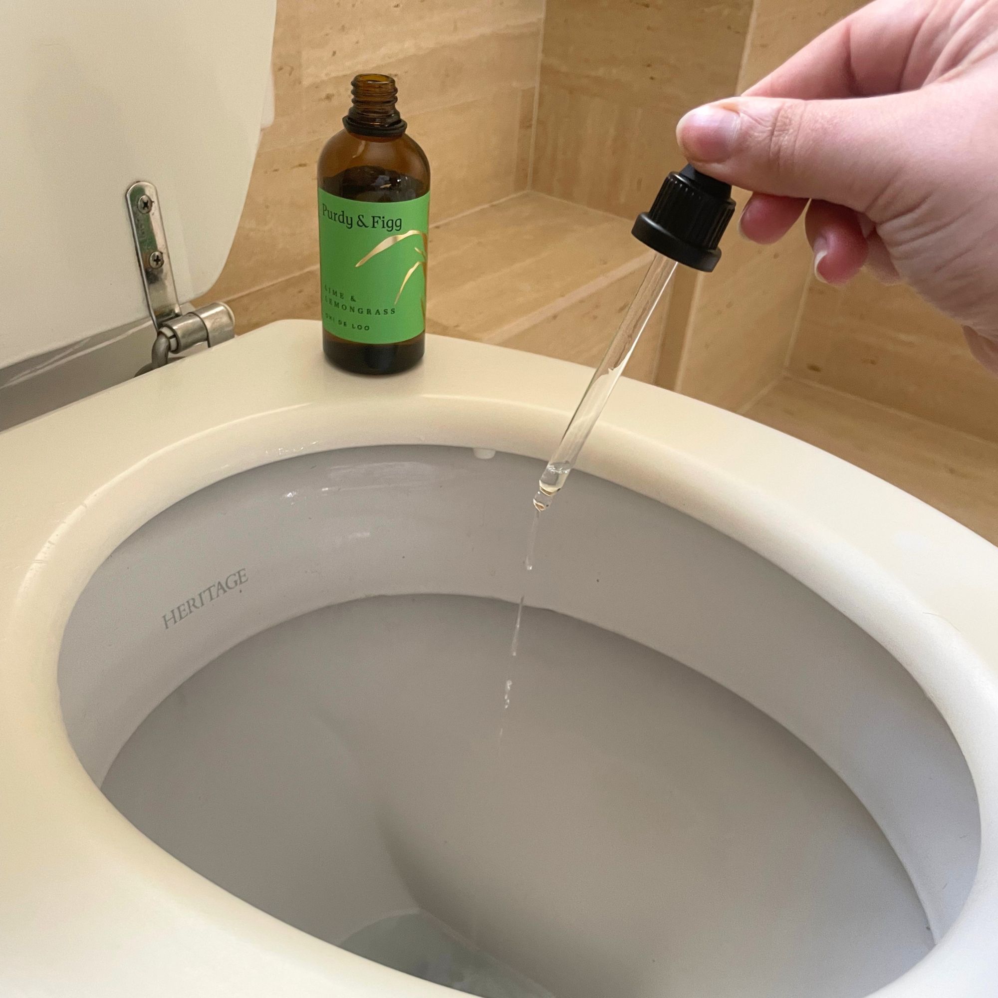 Dropping Purdy &amp;amp; Figg toilet droppers into a toilet