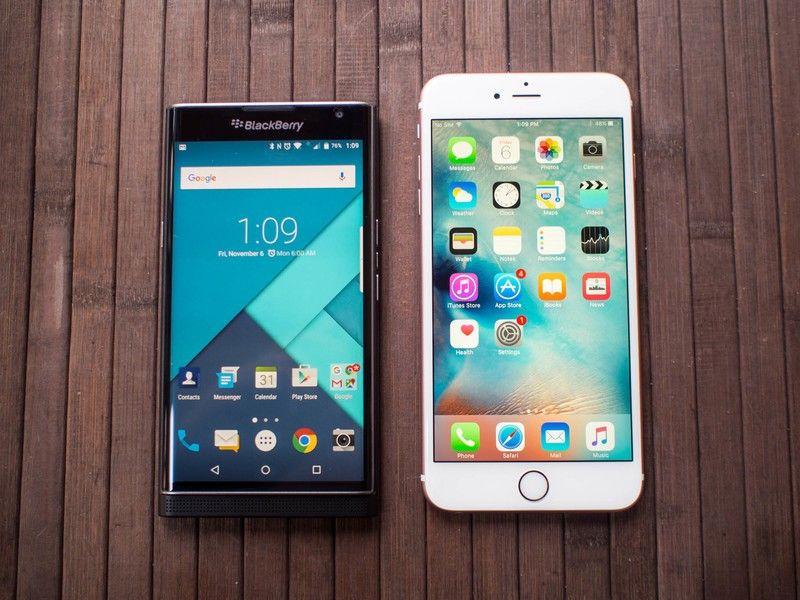 BlackBerry Priv vs iPhone 6s Plus
