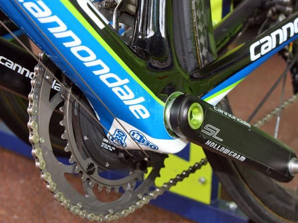 The meaty bottom bracket shell houses Cannondale's long-standing BB30 integrated system.