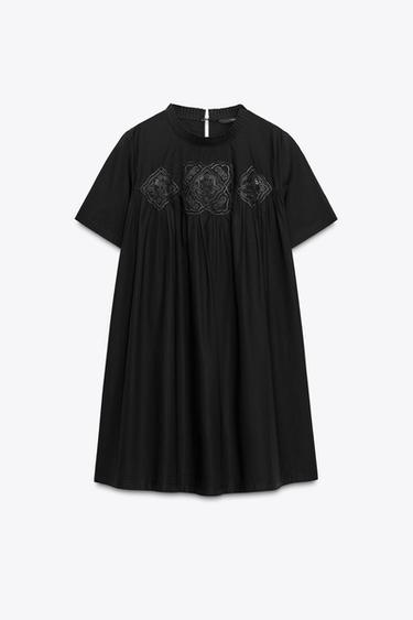 Embroidered Short Dress Zw Collection
