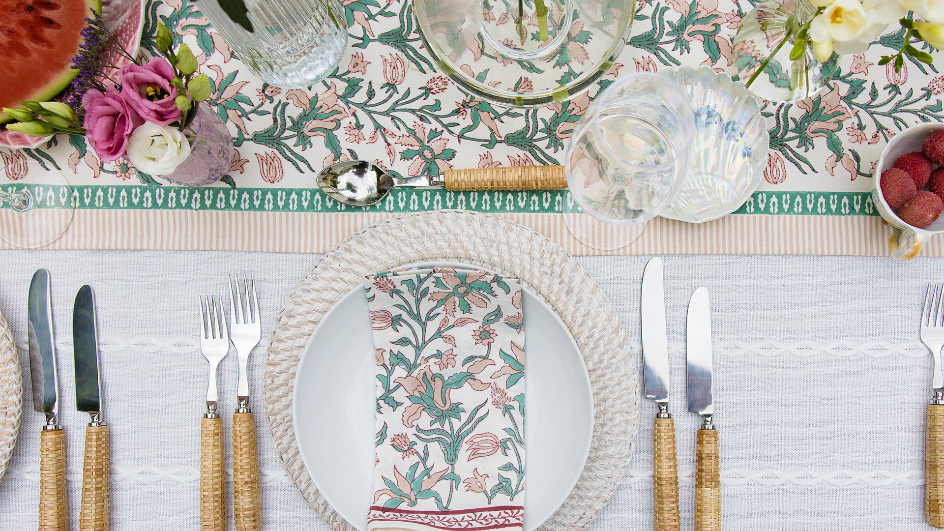 Floral tablescape
