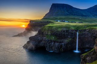 The Faroe Islands captured during the golden hours