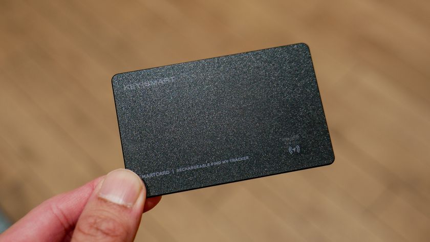 KeySmart SmartCard Gen 3 held in the hand.