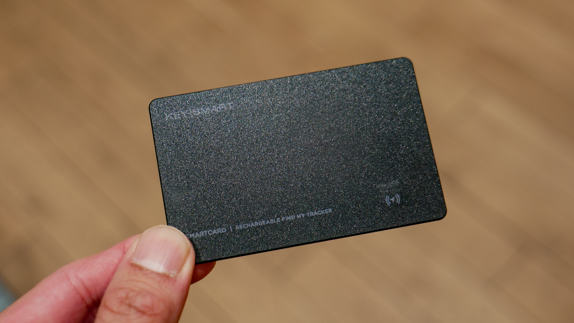 KeySmart SmartCard Gen 3 held in the hand.