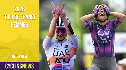 Collage of Squiban and Garcia winning stage at the Tour de France Femmes 2025