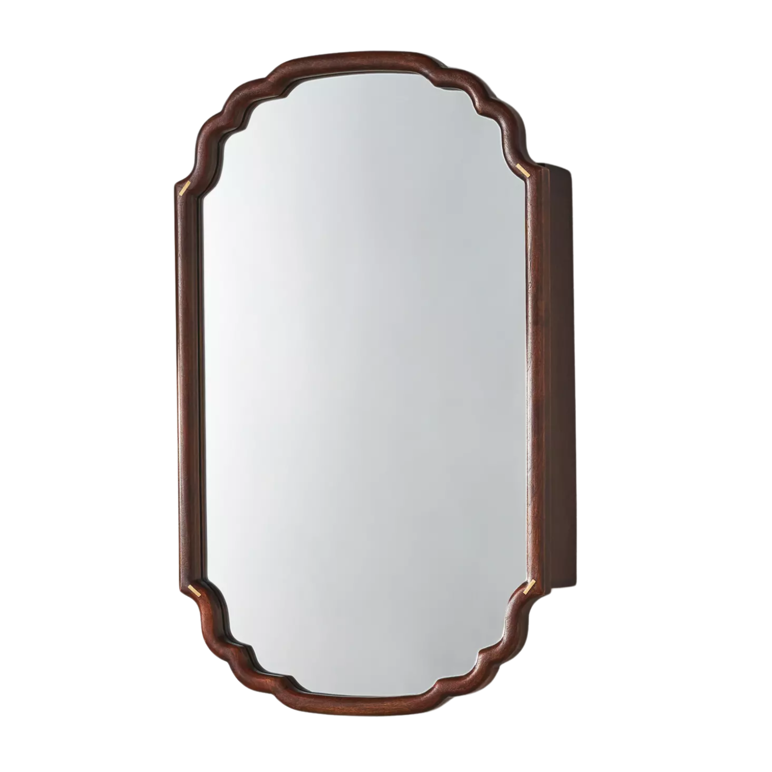 A wood storage mirror from Anthropologie