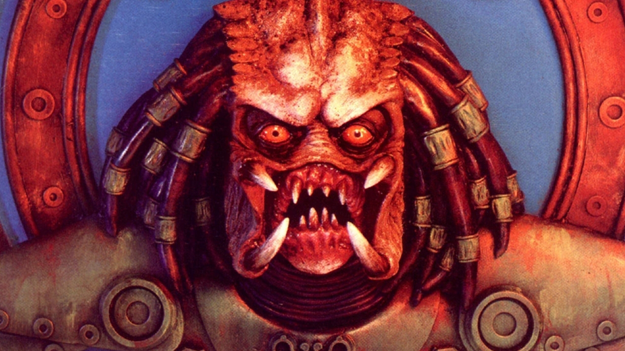 Image from the Predator: Nemesis comic. Close up of Predator's face, showing off his deadly mandibles and sharp teeth.