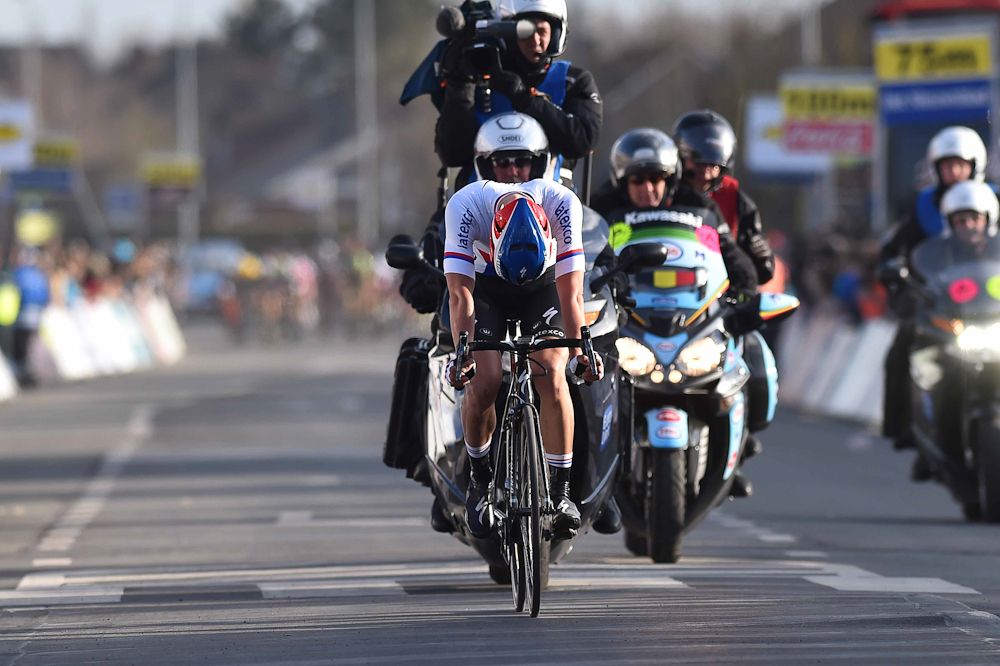 A dejected Stybar came close but had to settle for second.