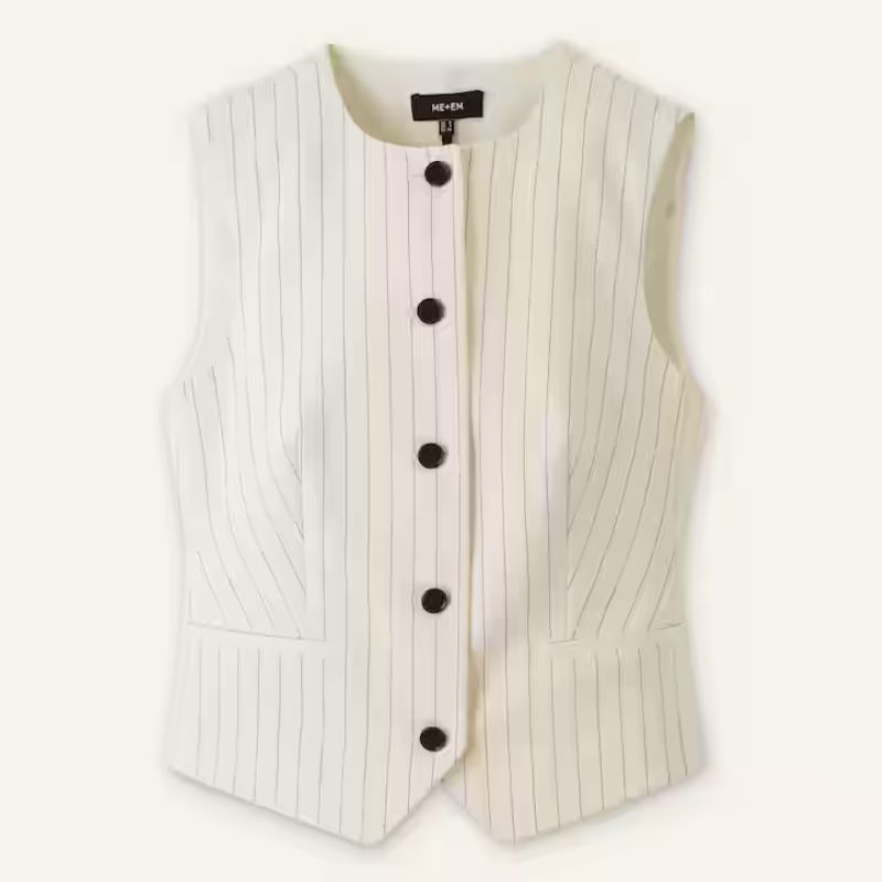 ME+EM pinstripe waistcoat that Emma Willis wore on This Morning