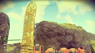 In what world wouldn't we post about this giant gold penis we found?