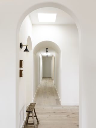 A minimalist and uncluttered entryway