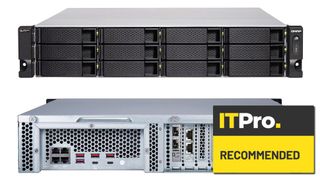 A rackmount NAS box with the ITPro recommended label
