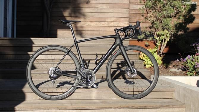 The Specialized Tarmac Disc is the first true road race bike with discs from the California company, which already had the Roubaix Disc endurance bike