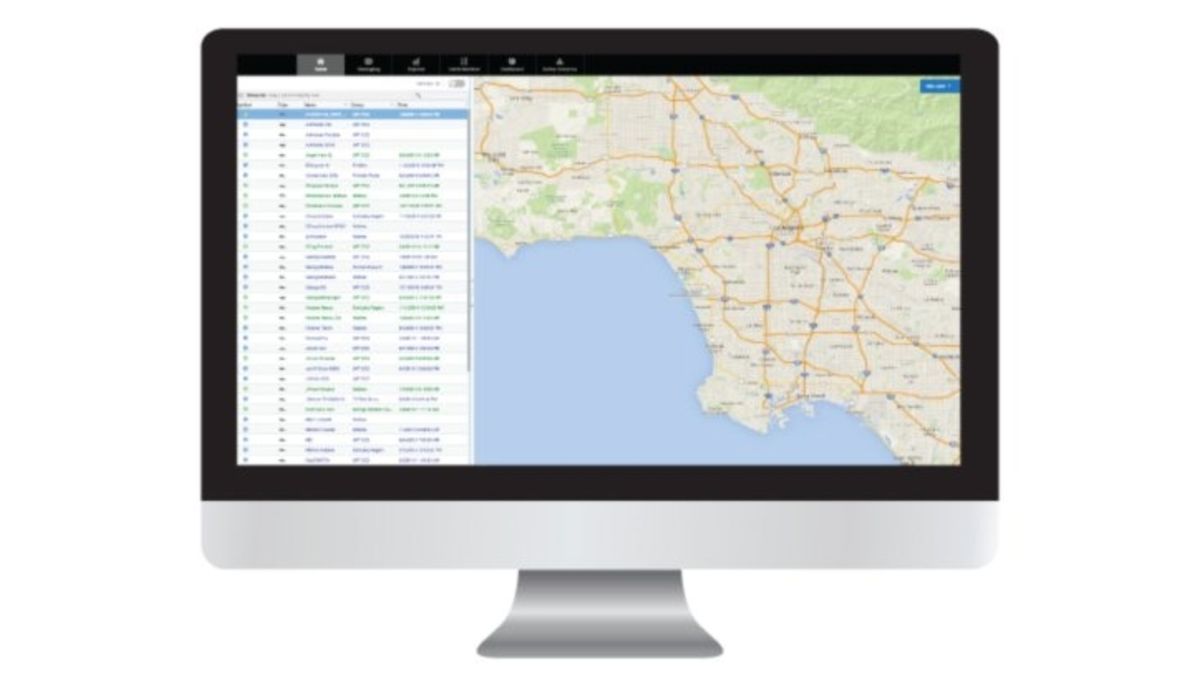 Screenshot of Teletrac Navman