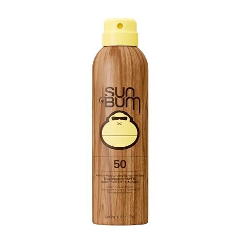Sun Bum Original Spf 50 Sunscreen Body Spray - Broad Spectrum Moisturizing Sunscreen With Vitamin E - Hawaii 104 Act Compliant (made Without Octinoxate &amp;amp; Oxybenzone) - 6 Oz