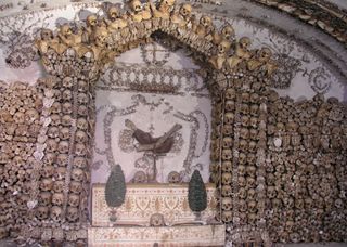 A room in the Capuchin Crypt in Rome.
