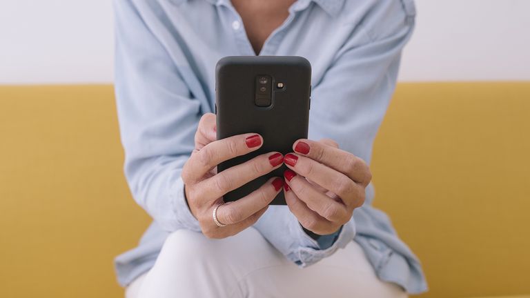 woman on phone to a life coach