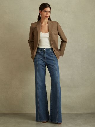 Juniper Flared Front Seam Jeans