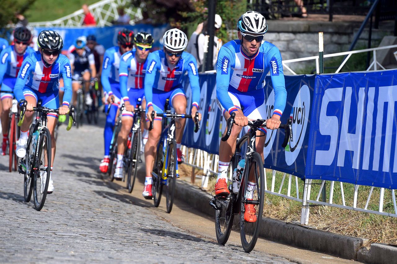 Zdeněk &Scaron;tybar (Czech Republic) out on course