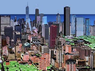 'site specific_CHICAGO 10' showing multiple high rise buildings
