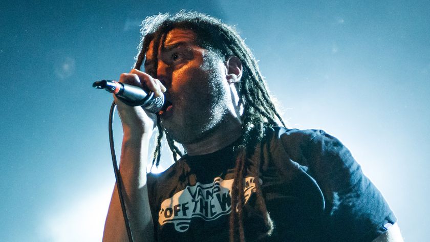 Elias Soriano of Nonpoint performing live in 2016