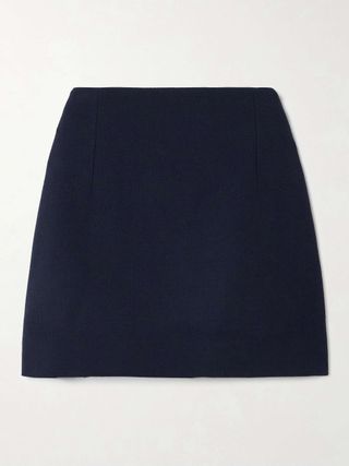 + the Vanguard Vera Paneled Wool Mini Skirt