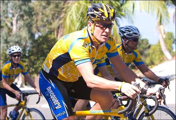 Lance in yellow to support cancer research