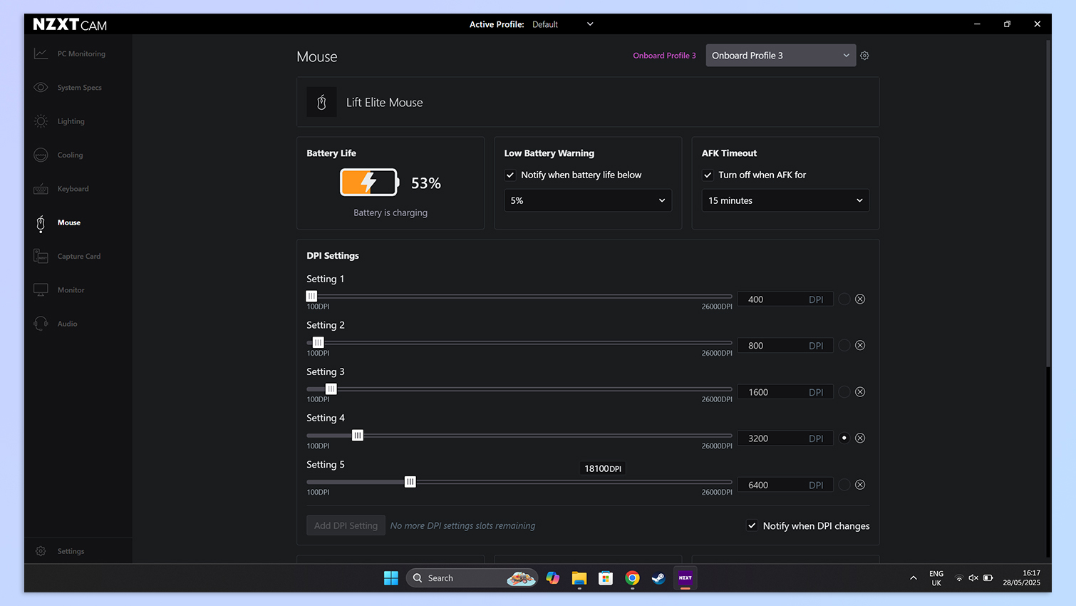 NZXT CAM software
