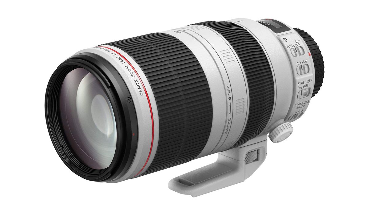 The Canon 100-400mm f/4.5-5/6 L IS II DSLR lens