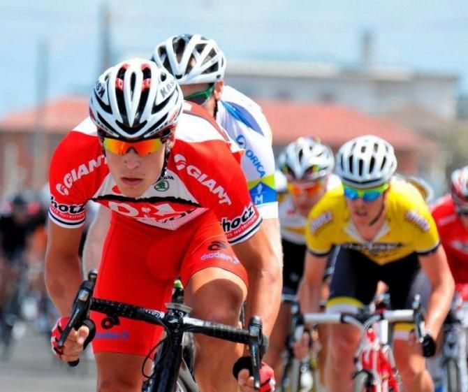 Adam Phelan (Drapac) has his game-face on