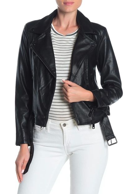 Elodie Faux Leather Moto Jacket