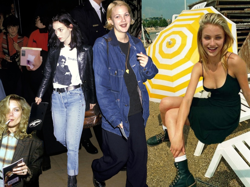 Celebrities at the personification of '90s style
