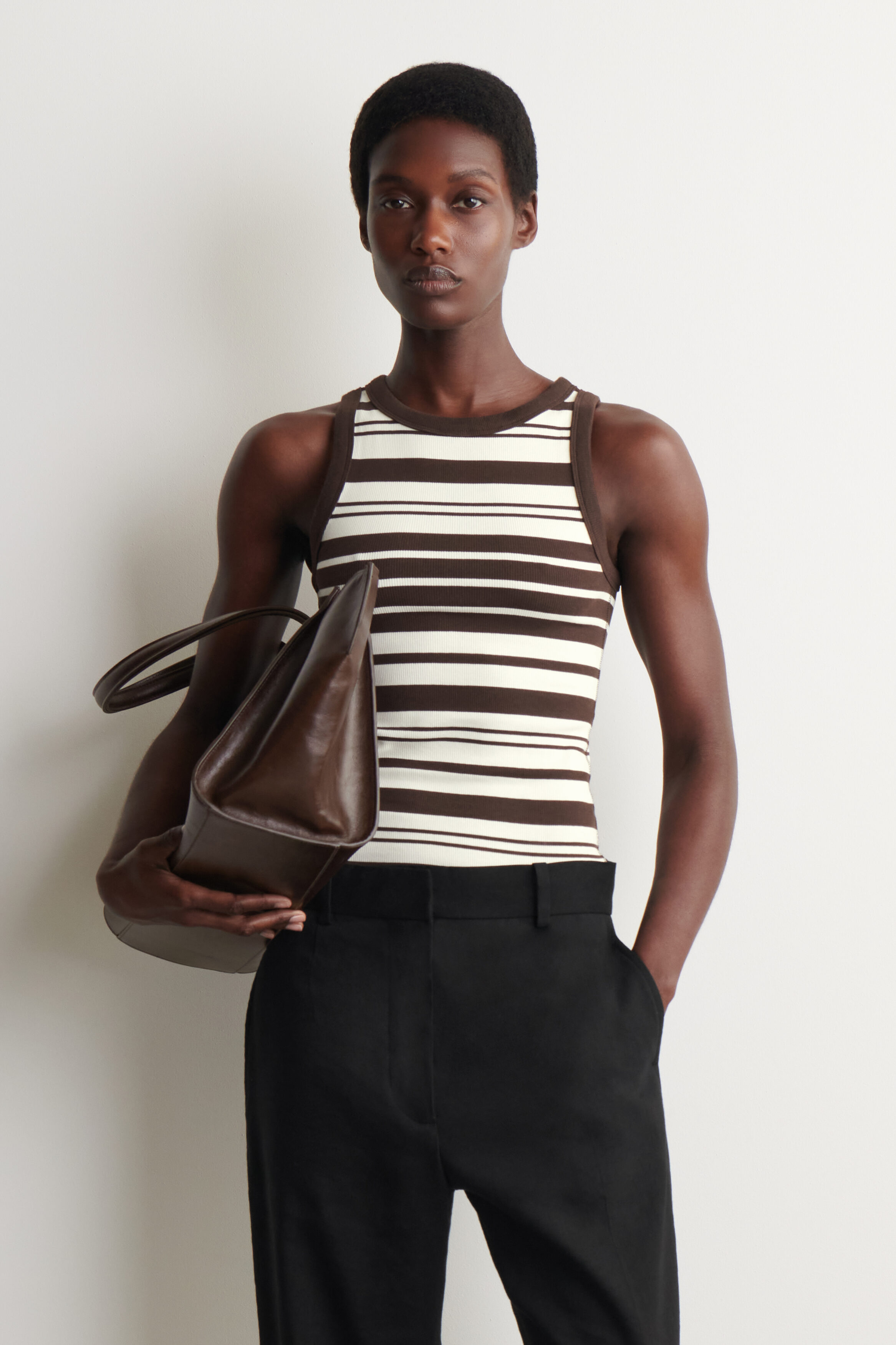 Ribbed Cotton Tank Top
