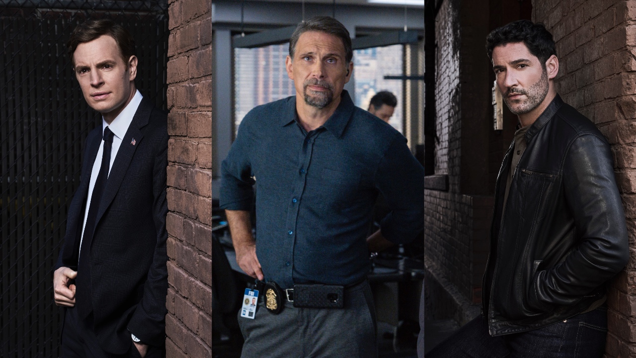 FBI's Jeremy Sisto between CIA's Nick Gehlfuss and Tom Ellis